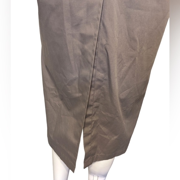 London Fog Women’s Trench/Raincoat Gray Removable Lining Maxi Size-8P EUC - Picture 6 of 8